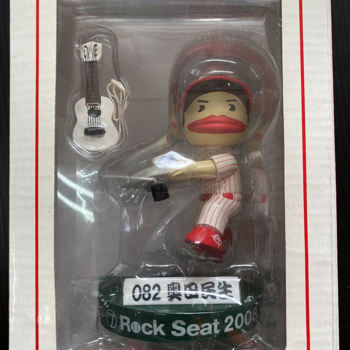  unused goods Hiroshima Toyo Carp 082 Okuda Tamio . raw .. base throwing compilation Bob ru head figure Professional Baseball Rock Seat 2008