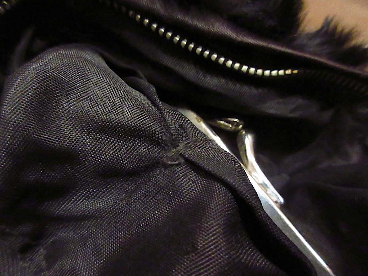  Vintage 40\'s* мех кролика муфта сумка чёрный *220313i2-bag-hnd 1940s ручная сумочка женский сумка perth рука утеплитель 