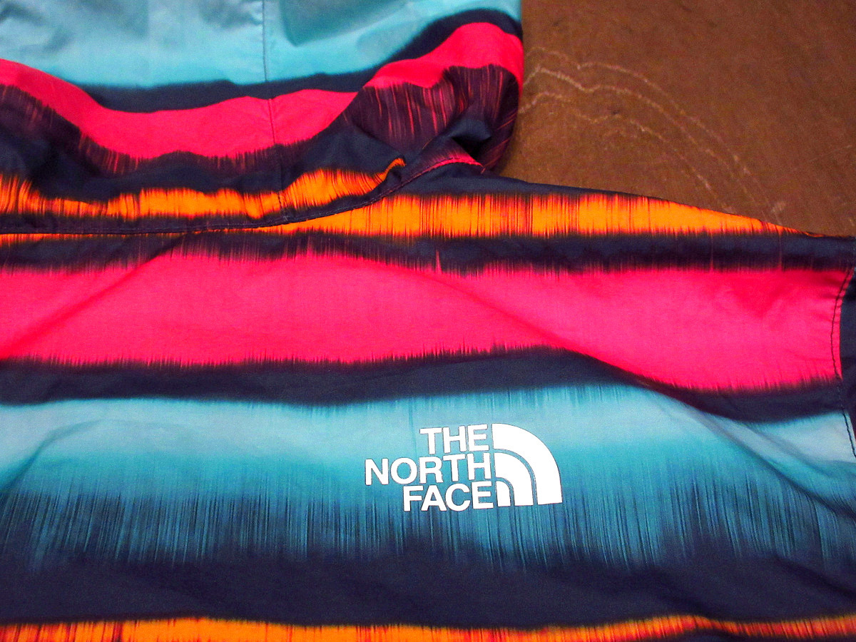 THE NORTH FACE●WINDWALLキッズカラフルボーダーナイロンパーカsize 14/16●220323k4-k-jk ノースフェイスアウトドア子供服パーカー_画像6