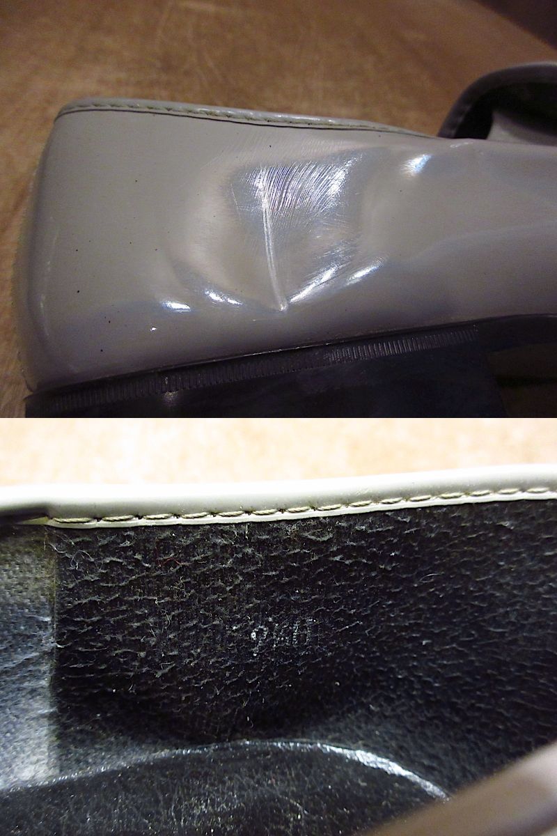  Vintage 70\'s80\'s* эмаль Loafer серый 9 1/2 M*220327i2-m-lf-275cm 1970s1980s простой tu формальный кожа обувь 