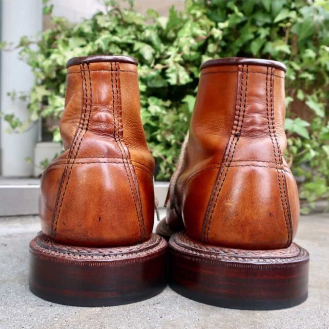 レッドウィング カスタムブーツ US10D 875 RED WING ブーツ 茶色　革　モックトゥ_画像5