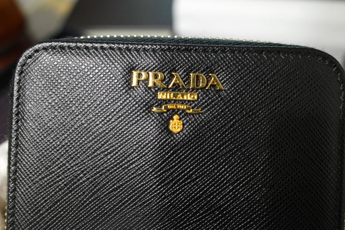 PRADA プラダ二つ折り財布ブラックIML522 未使用的詳細資料| YAHOO!拍賣代標| FROM JAPAN