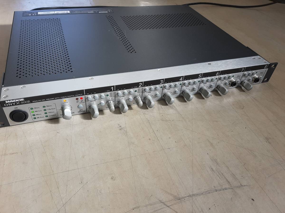 Yahoo!オークション - 動作品 レア MACKIE Onyx 800R 8ch Yahoo!オークション - 動作品 レア MACKIE Onyx 800R 8ch
