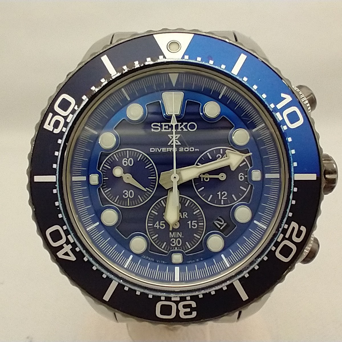 SEIKO セイコー PROSPEX プロスペックス V175-0AD0 ソーラー BOX付き