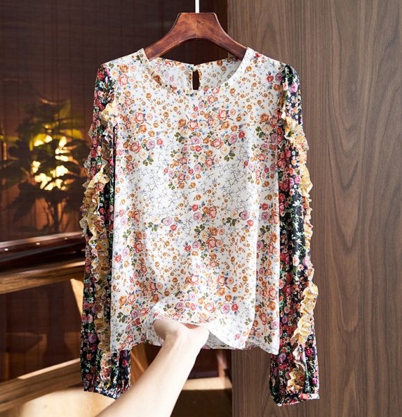 2250円 59 Off 新品品質可愛いレディース100 シルクシャツ長袖tシャツフラワーxl 2250円 59 Off 新品品質可愛いレディース100 シルクシャツ長袖tシャツフラワーxl