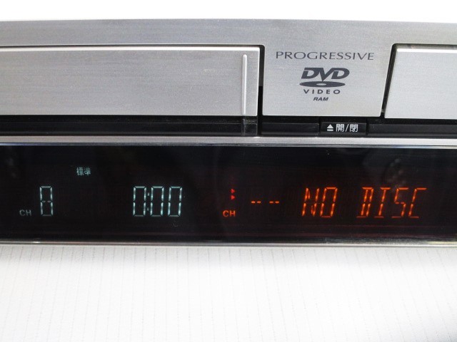 ☆Panasonic パナソニック VHS/DVD一体型レコーダー DMR-E70V リモコン付き ジャンク☆ S02-0328_画像3