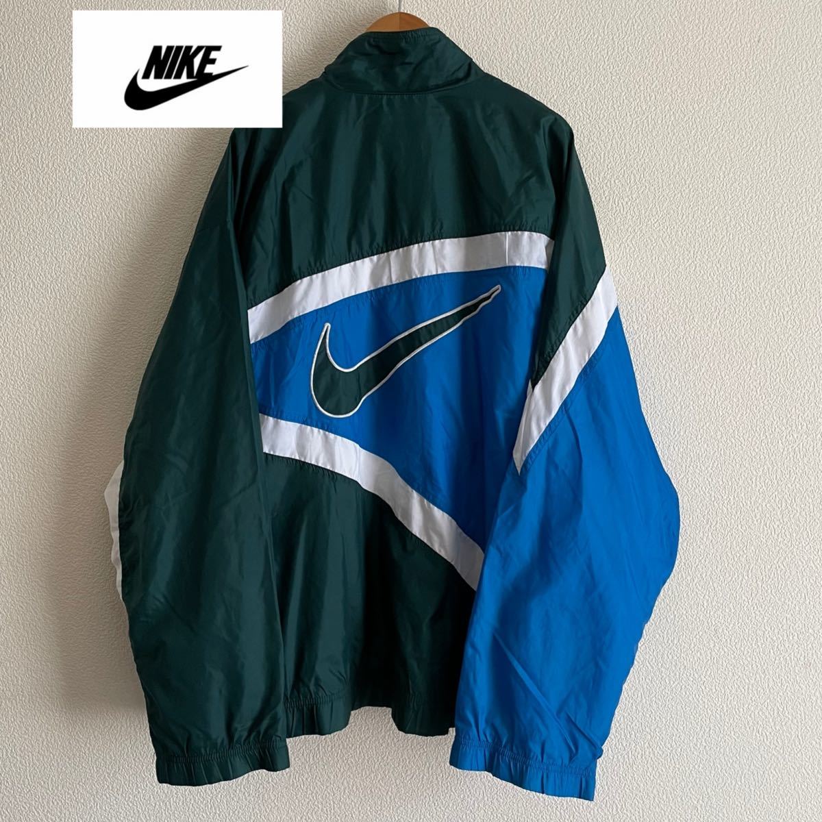 レビュー高評価の商品! 90s NIKE ナイロンジャケット y2k 銀タグ