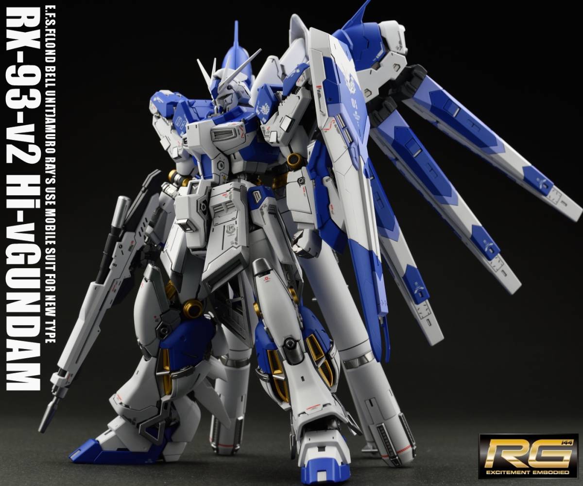 Yahoo!オークション - RG 1/144 Hi-νガンダム 塗装済み完成品