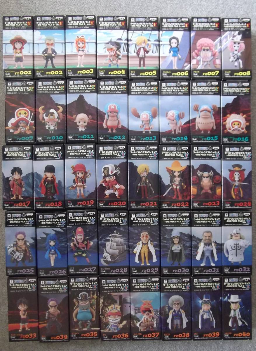 ワンピースワールドコレクタブルフィギュア~ONE PIECE FILM Z~ 全40