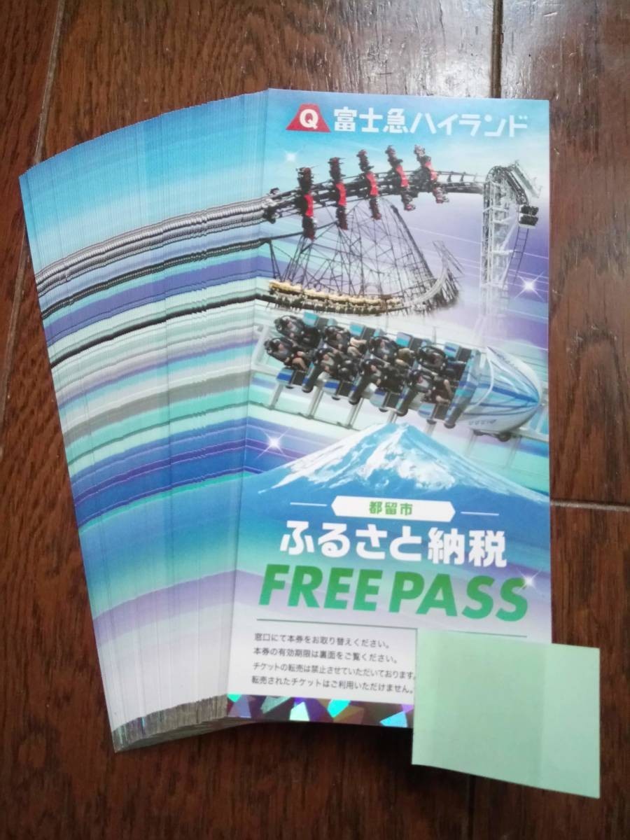 6枚セット 富士急ハイランド フリーパス 有効期限は夏休み中の8月31日