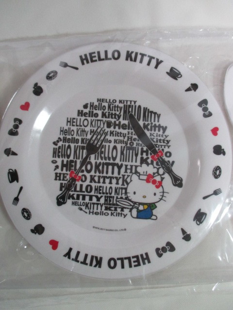 Hello Kitty ハローキティ　メラミンプレート（フォーク＋スプーン）セット_画像4