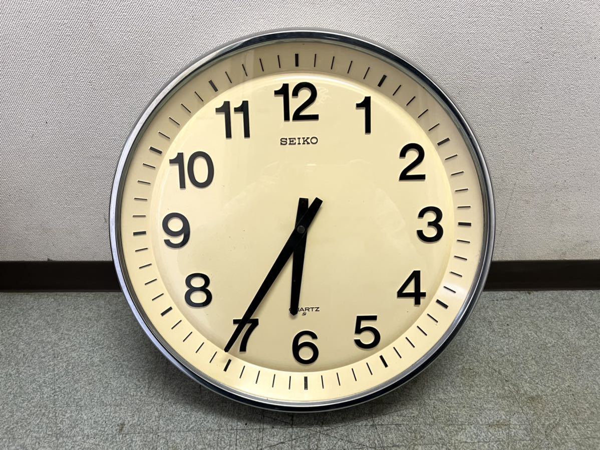ヤフオク! - 動作OK SEIKO 壁掛け時計 QA506N 学校 特大...