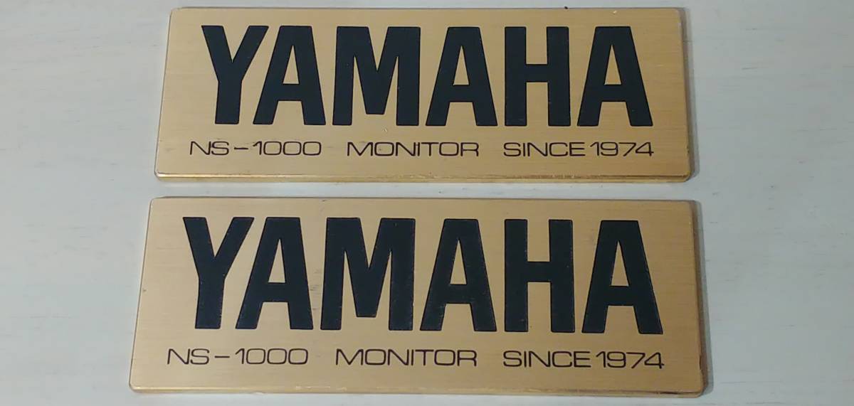 Yahoo!オークション - YAMAHA NS-1000M ゴールド エンブレム プレ