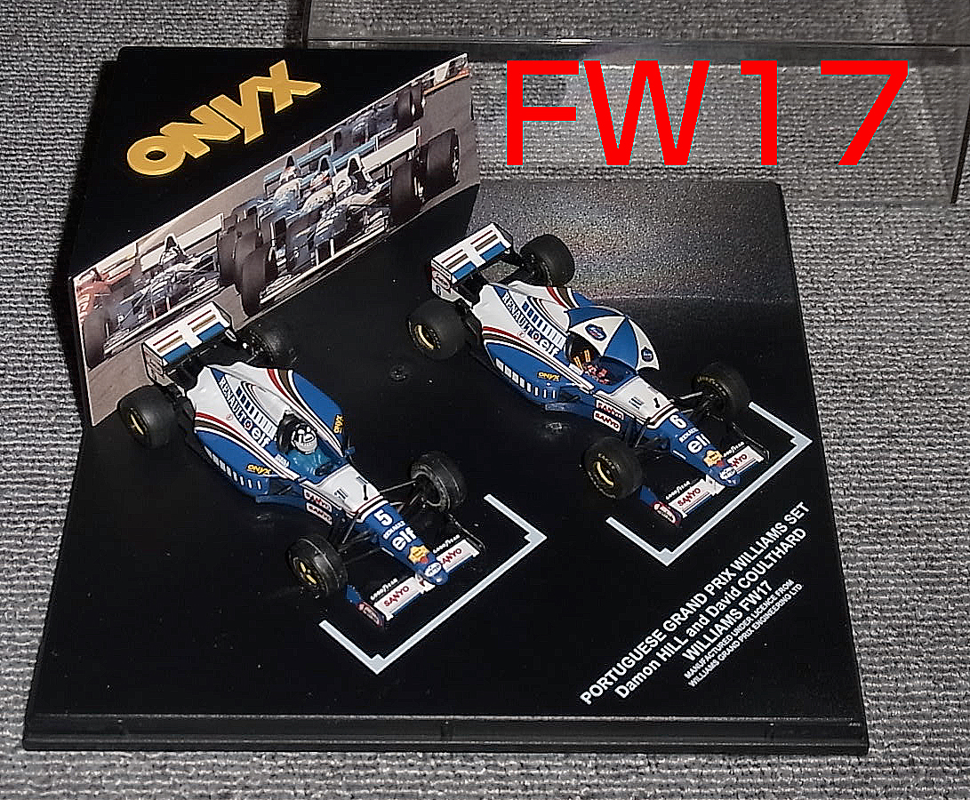 S002 ONYX 1/43 ウイリアムズ ルノー FW17 ヒル クルサード セット ポルトガルGP 1995 WILLIAMS