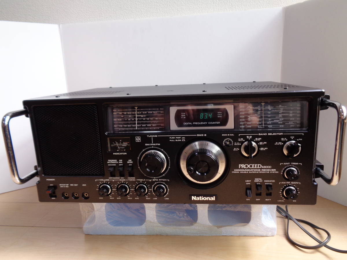 ナショナル RJX-4800D PROCEEDプロシード4800D 10バンド ラジオ 美品