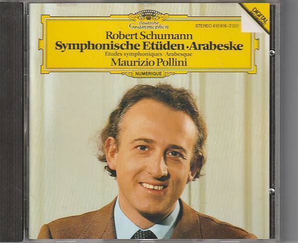 ★CD DG Schumann:Symphonische Etuden Arabeske シューマン:交響的練習曲.アラベスク*ポリーニ(Pollini)/西独盤_画像1