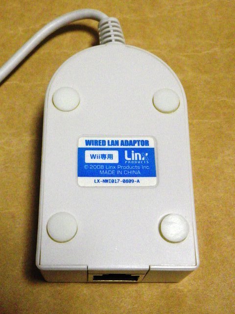 〈 任天堂 Wii Wii U SWITCH 専用 LAN アダプタ Linx LX-NWI017 〉_画像2