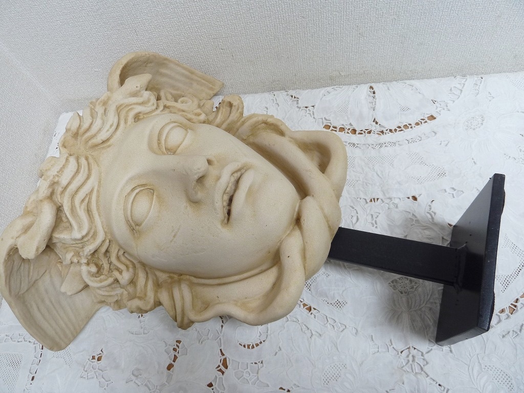 石膏製品 古代ギリシャ男性の顔 - 彫刻