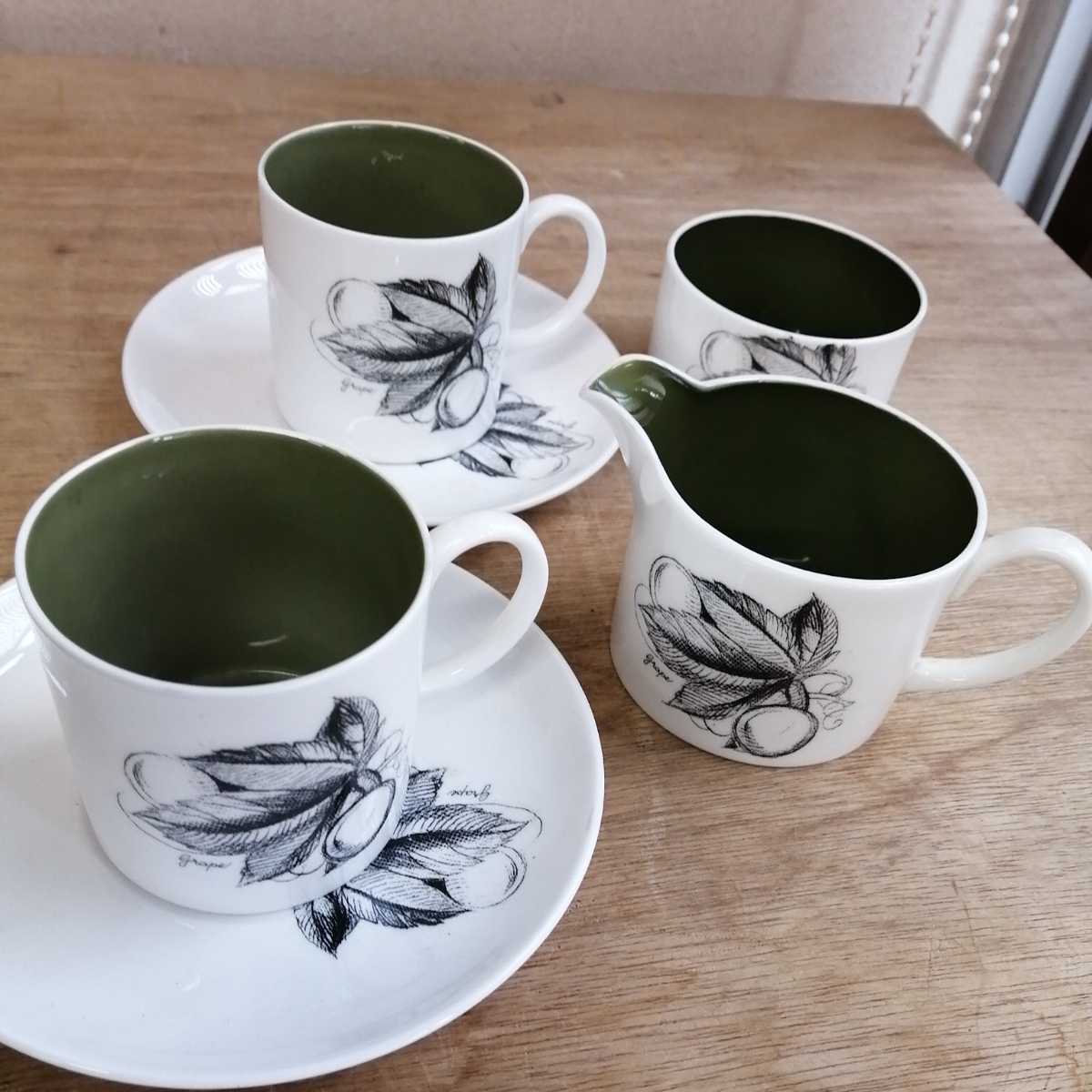 WEDGWOOD スージー クーパー black fruit カップ&ソーサー シュガー