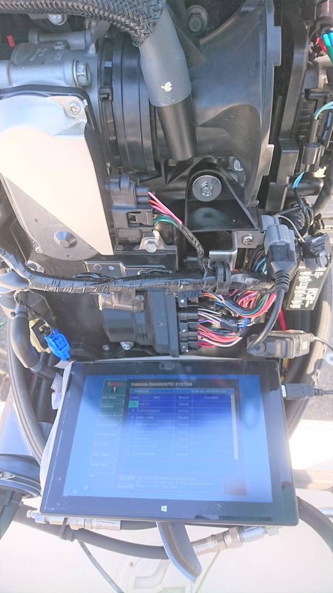 ヤマハ 船外機 F200F 診断機 故障診断 警告灯 チェックエンジン ヤマハ 船外機 F200F 診断機 故障診断 警告灯 チェックエンジン