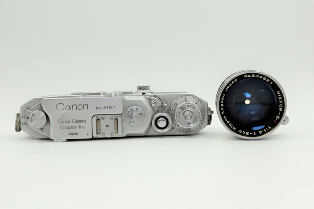 キャノン Canon Ⅳ Sb ( 4sb IV Sb) + NIPPON KOGAKU NIKKOR- S.C 5cm f/ 1.4 L39 LTM レンズ レンジファインダー フィルム カメラ_画像4