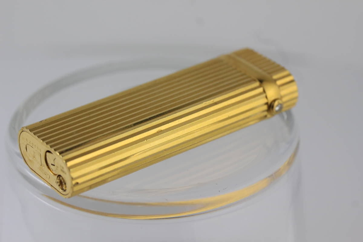 Cartier カルティエ ガスライター 1Pダイヤ 着火OK