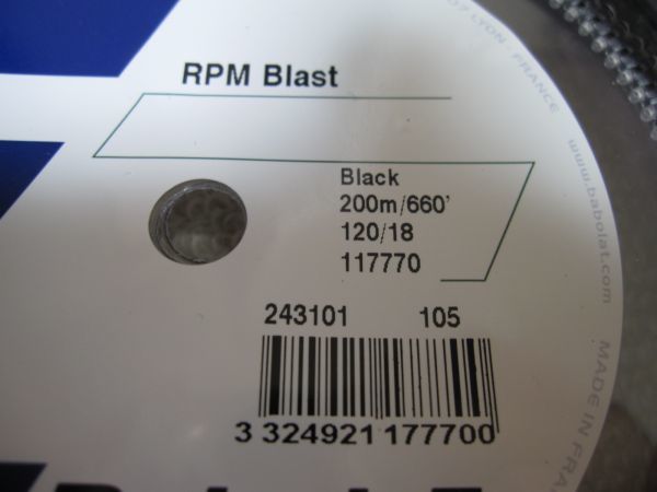 ☆ バボラ RPMブラスト 120 ロール【BABOLAT RPM BLAST 120】 ☆