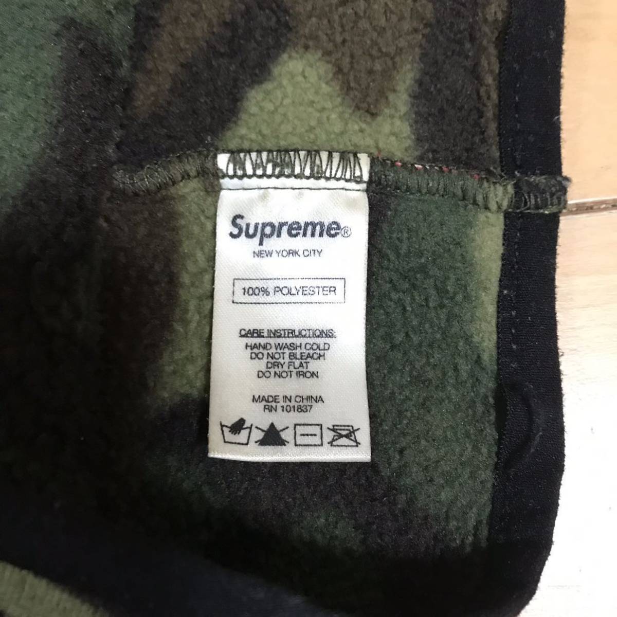 Supreme 15AW Fleece Neck Gaiter Camo シュプリーム ネックウォーマー カモフラ 迷彩_画像4