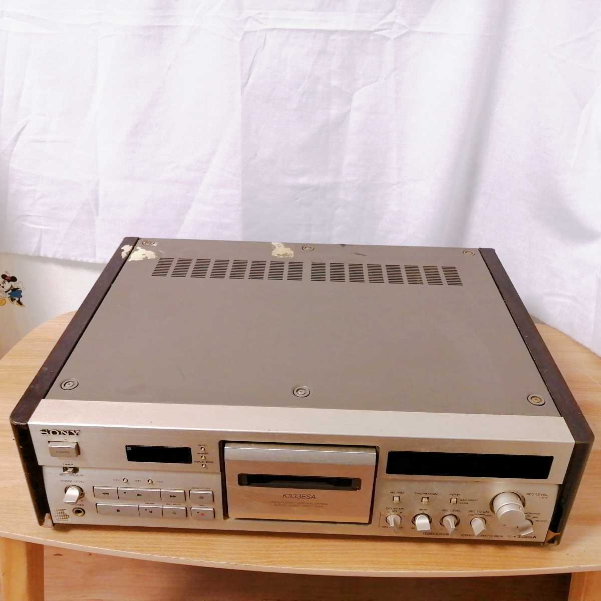 SONY　TC-K333ESA ステレオ　カセットデッキ ソニー　tape corder ジャンク 2913_画像1