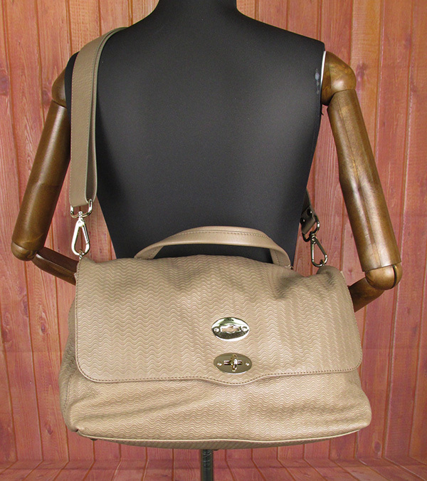 LYO8618 ZANELLATO The nela-toPOSTINA M+ pohs tea na soft Blanc Dean 2WAY shoulder bag taupe beautiful goods 