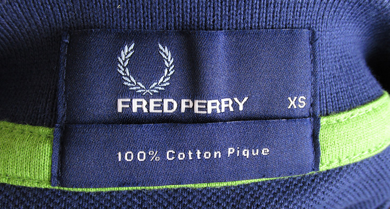 LST6660 FRED PERRY Fred Perry border polo-shirt XS new goods 