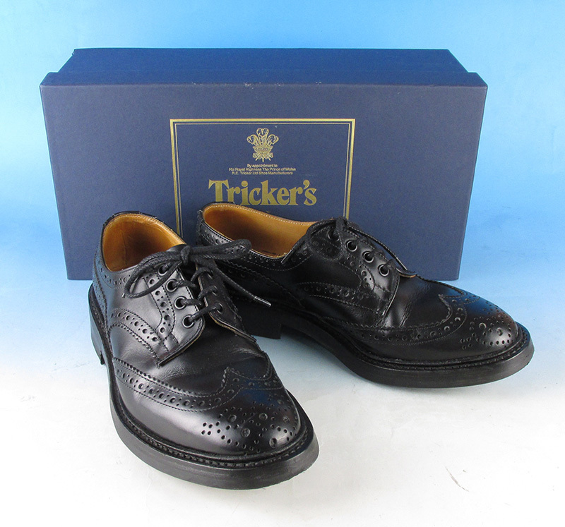 MYF10899 Tricker's トリッカーズ M5633 BOURTON バートン ウィングチップ カントリーシューズ SHIPS別注 6 1/2 ブラック系