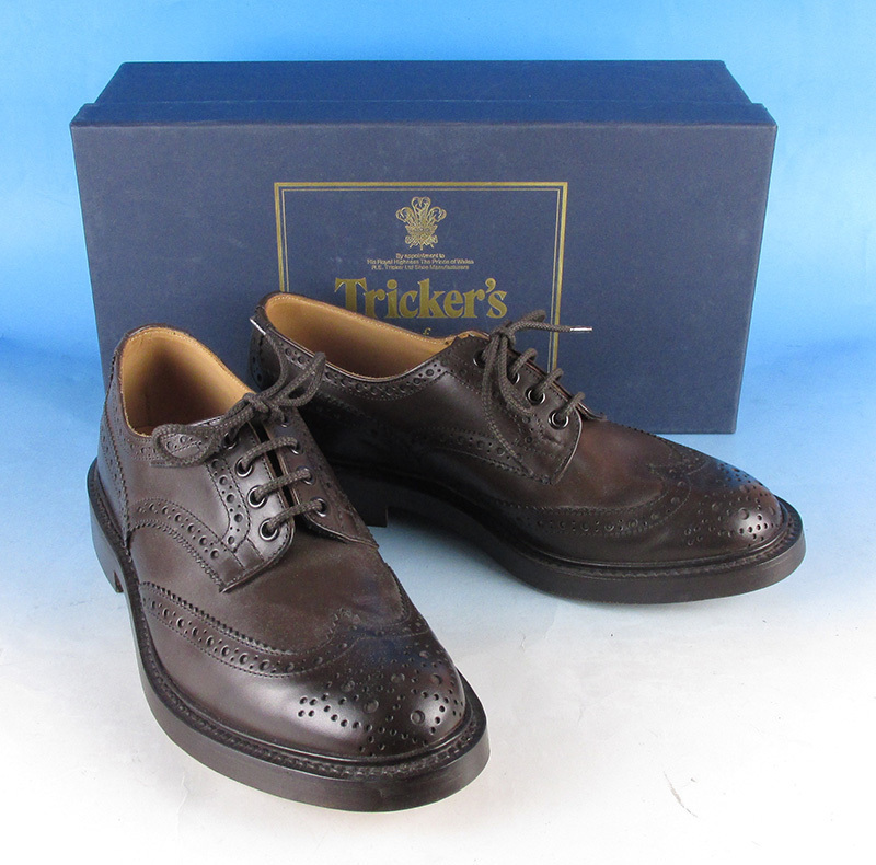 MYF11301 Tricker's トリッカーズ 5633/2 バートン カントリーシューズ 7.5 エスプレッソ 未使用