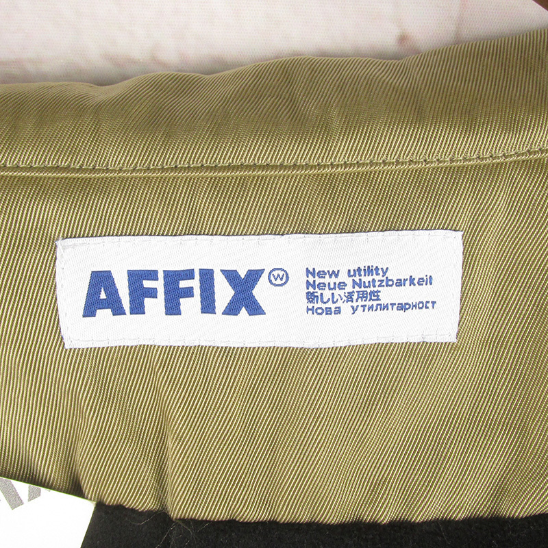 MAJ18512 AFFIX アフィックス ボンバージャケット AFFWAW19JK01 M 未使用 ベージュ_画像4