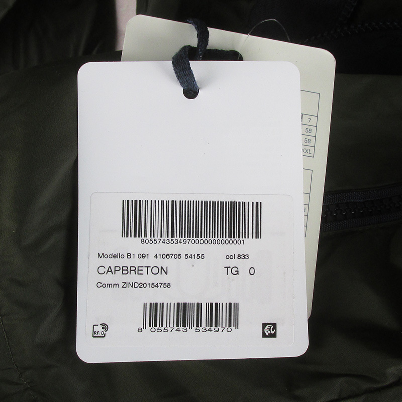 LSAKHJ16321 MONCLER モンクレール CAPBRETON ナイロンジャケット 0 オリーブ系 新品_画像5