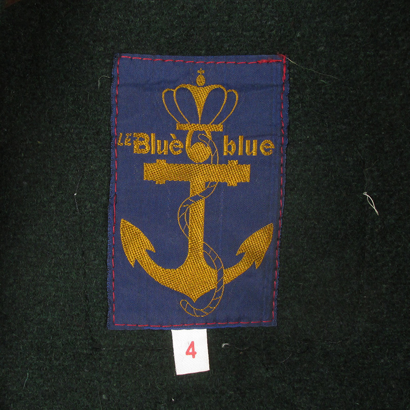 LFJ15338 BLUEBLUE ブルーブルー ウール フルデコ 長袖シャツ 4 グリーン系_画像3