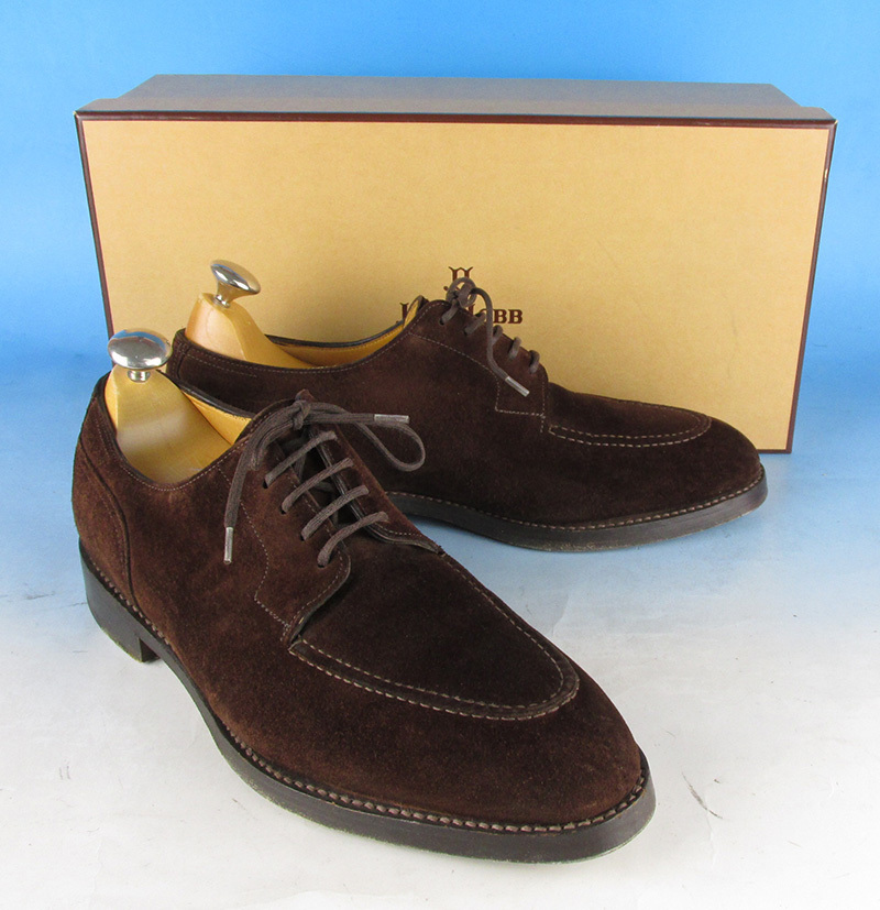 MFFS9134 JOHN LOBB ジョンロブ CHAMBORD シャンボード スエード Uチップシューズ 6D ダークブラウン