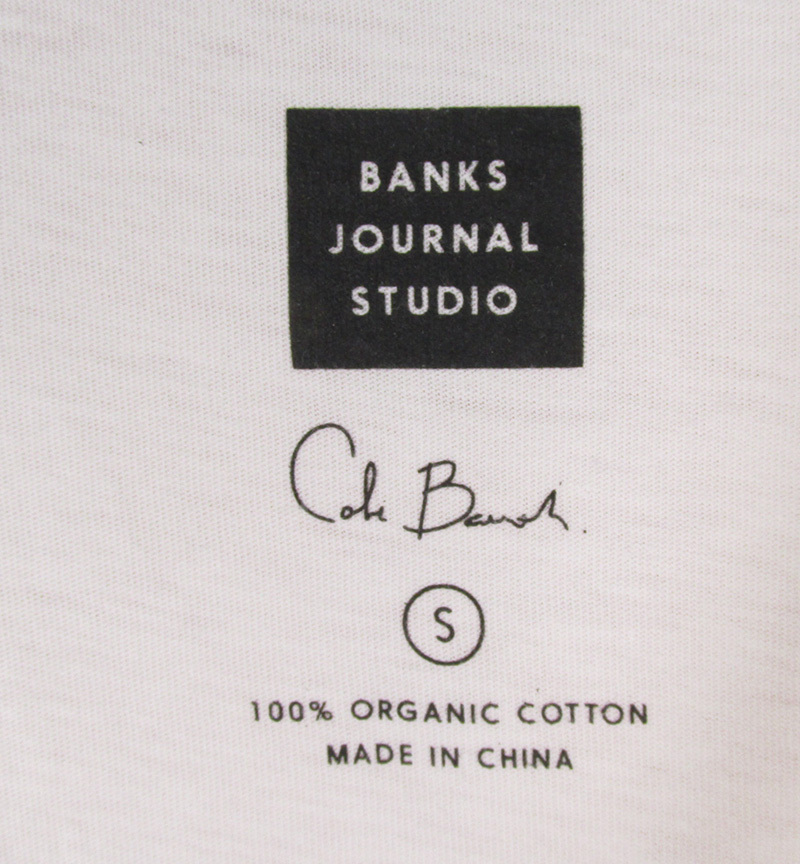 MST5665 BANKS JOURNAL バンクスジャーナル Tシャツ S 美品（クリックポスト可）の画像3