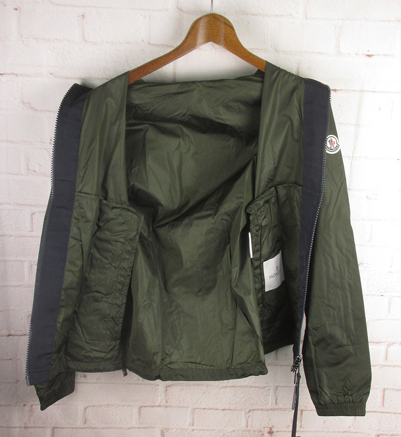 LSAKHJ16321 MONCLER モンクレール CAPBRETON ナイロンジャケット 0 オリーブ系 新品_画像3