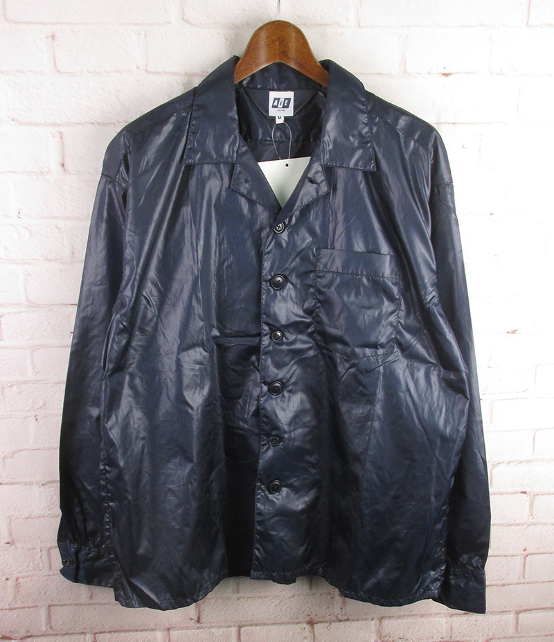 MAJ13587 AIE エーアイイー PJ Shirt Polyester Taffeta シャツ ジャケット M 新品 ネイビー