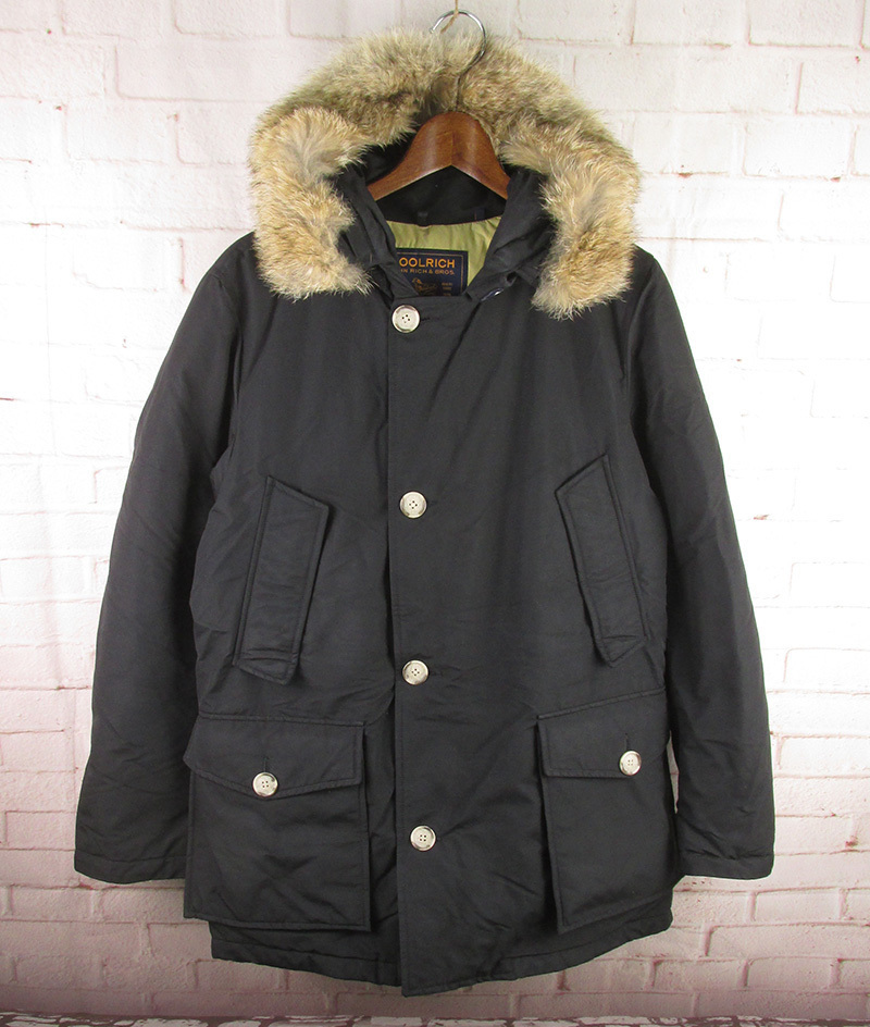 LWJ12196 Woolrich ウールリッチ アークティックパーカ ダウンジャケット USA S 黒_画像10