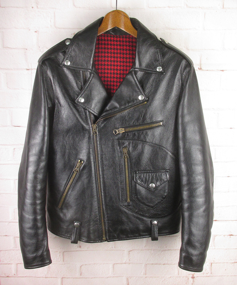 MFJ17806 FORTELA Forte la double rider's jacket CHIODO LEATH F01 beautiful goods 46 black group 