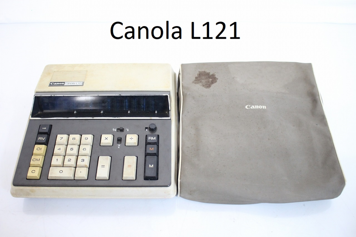行董】Canon キャノン CANOLA L121 テンキー式卓上計算機 12桁 大型