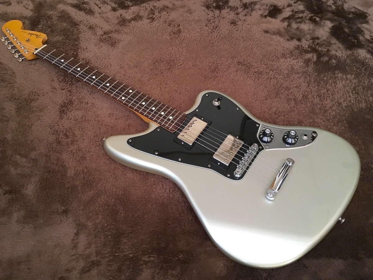 Fender mexico Blacktop Jaguar フェンダー ブラックトップ ジャガー シルバー ショートスケール 検索 JGS 