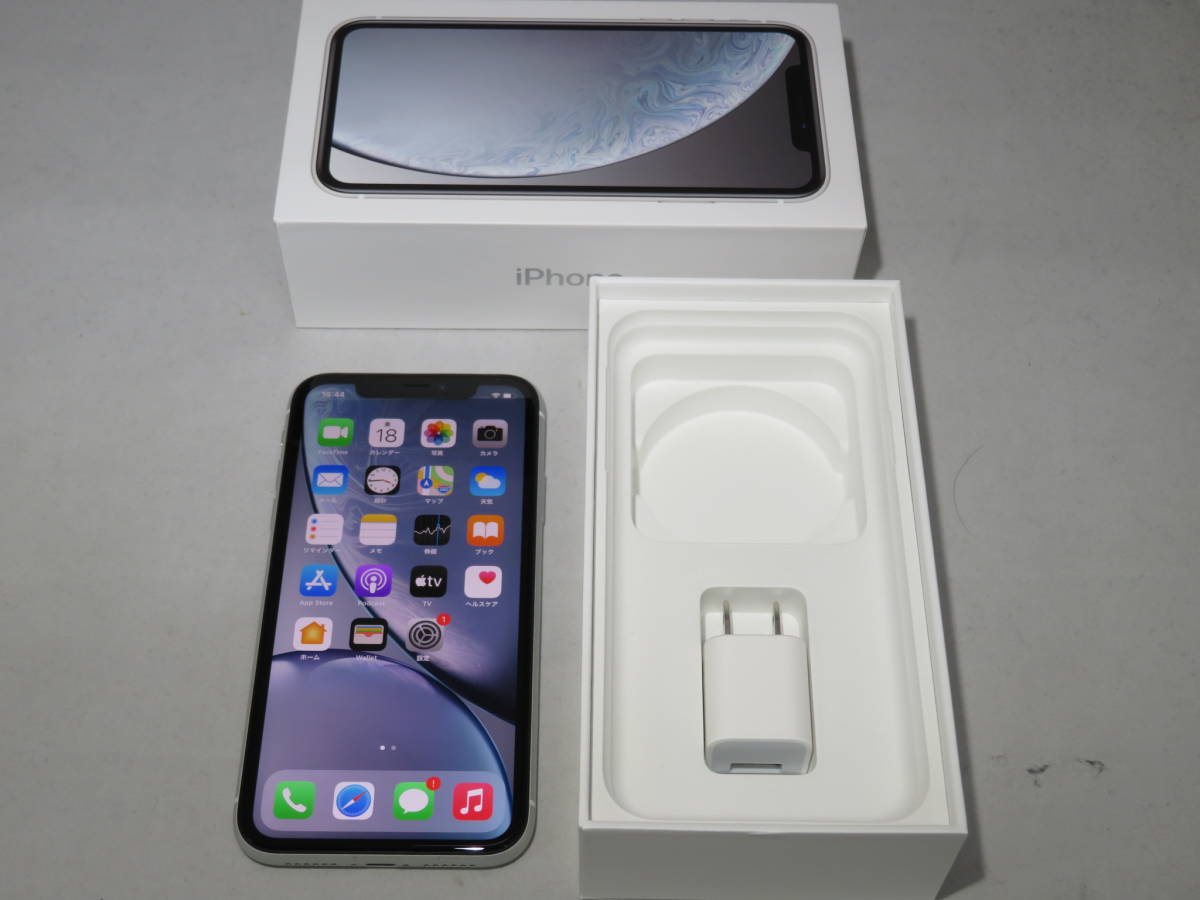 59◎60/ iPhone XR 64GB White MT032J/A SIMフリー SIMロック解除済