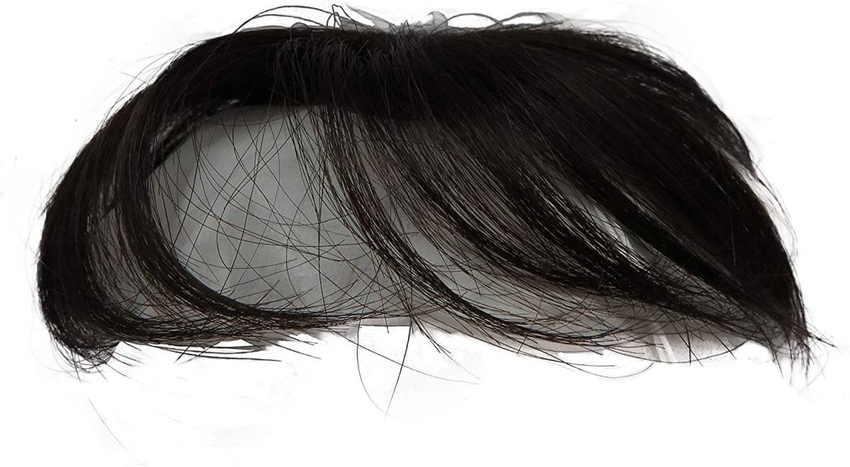 ●新品●ウィッグ ヘアアクセ ヘアピース 人毛 100％ かつら 女性用 ボリューム カバーピース 自然色 薄毛 総手植え仕上げ