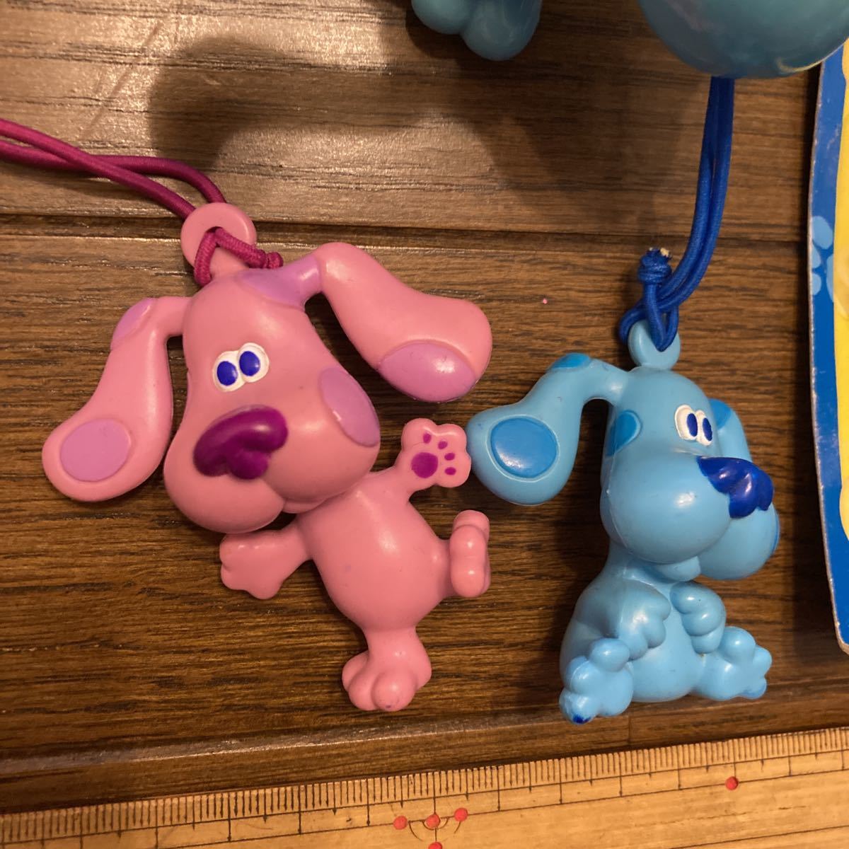 キーホルダー小物ロウソクおもちゃブルーズクルーズBlue's CluesニコロデオンNickelodeon青い子犬USAアメリカ英語教育玩具ビンテージ90s_画像3