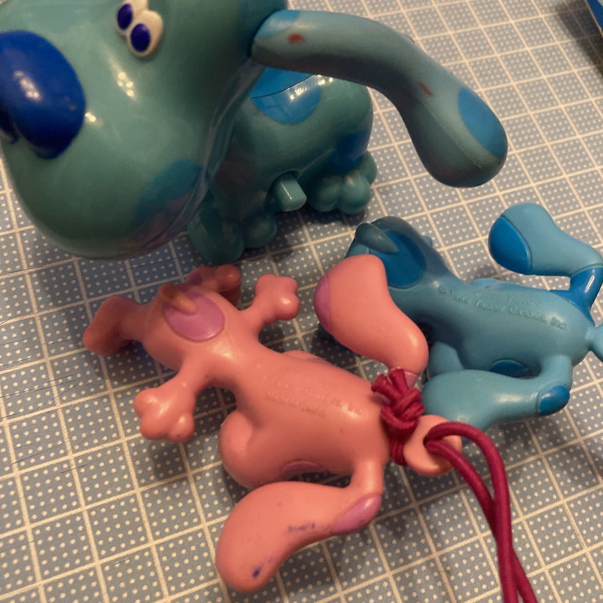 キーホルダー小物ロウソクおもちゃブルーズクルーズBlue's CluesニコロデオンNickelodeon青い子犬USAアメリカ英語教育玩具ビンテージ90s_画像9