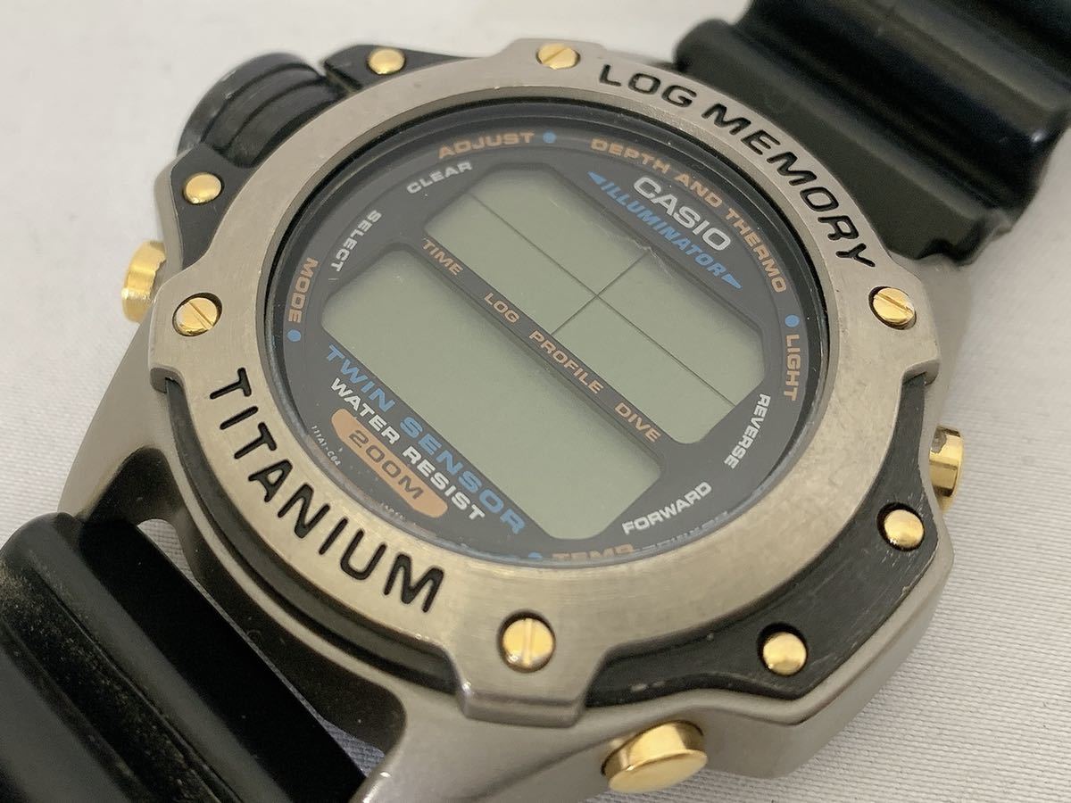 CASIO カシオ LOG MEMORY ログメモリー 腕時計 DEP-700 潜水王 クォーツ 現状品
