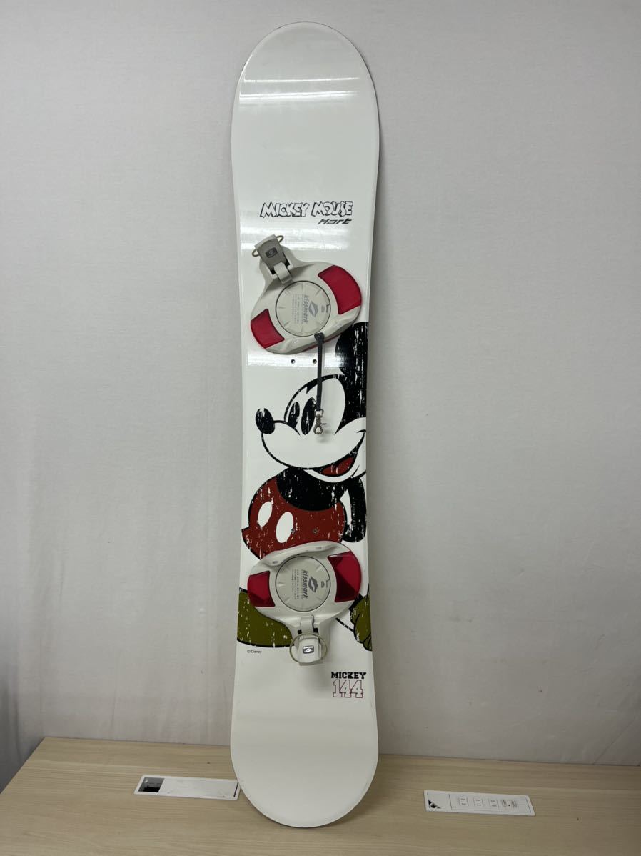 スノーボード 年中無休 ボード ※アウトレット品 板 ディズニー ミッキーマウス 直接引取OK 144cm kissmark キスマーク